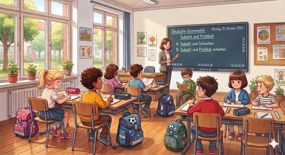 ドイツの小学校でごいをまなぶこどもたち